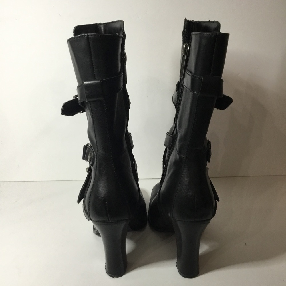 Harley-Davidson Black Heeled Boots - Picture 4 of 10